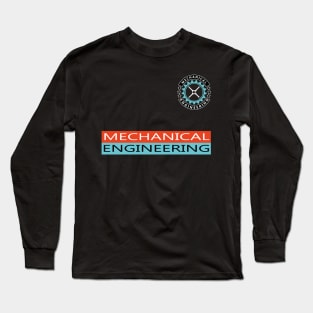 Mechanical engineering text and logo Long Sleeve T-Shirt
